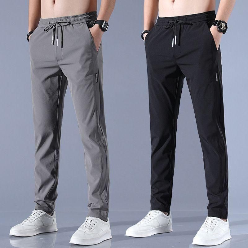 Premium Men's High Stretch Skinny Lycra Pants(Black & Gray) 🔥