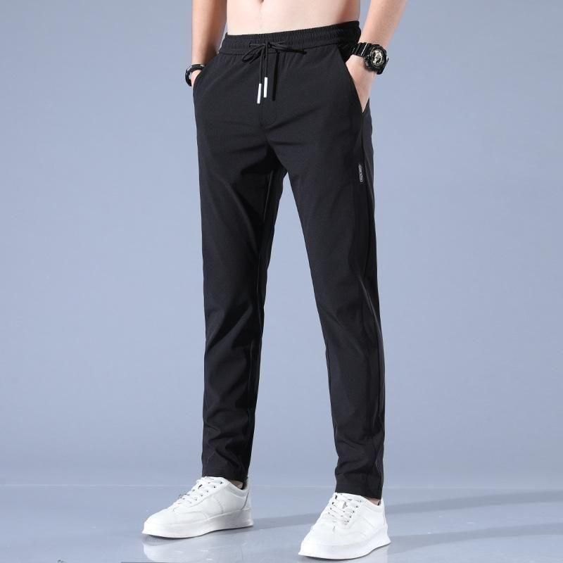 🔥Buy1 Get 1 Free💥🤩Premium Men's High Stretch Skinny Lycra Pants(Black & Gray) 🔥