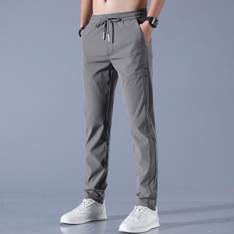 🔥Buy1 Get 1 Free💥🤩Premium Men's High Stretch Skinny Lycra Pants(Black & Gray) 🔥