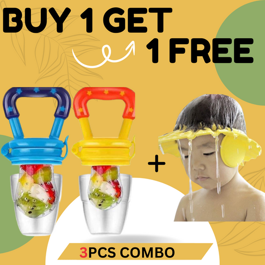 💥Exclusive Combo Offer: Kids Fruit Feeding Nipple & Baby Shower Cap🎁